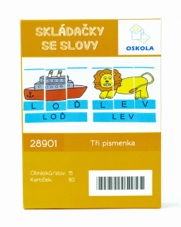 Skládačky se slovy - Tři písmenka